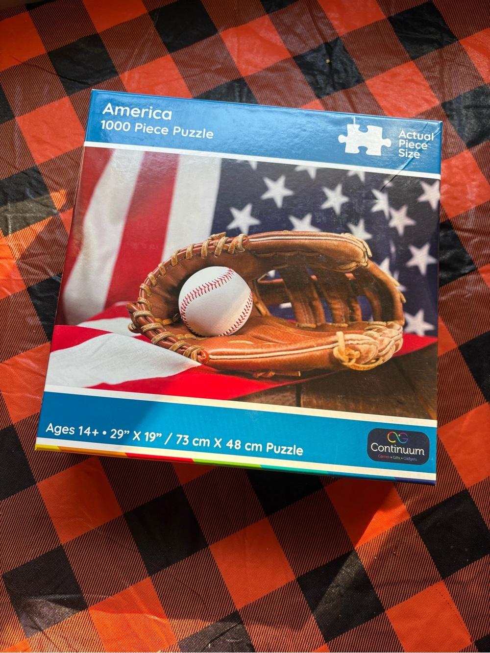 America 1000-Piece Jigsaw Puzzle - Brown/Red/Blue
